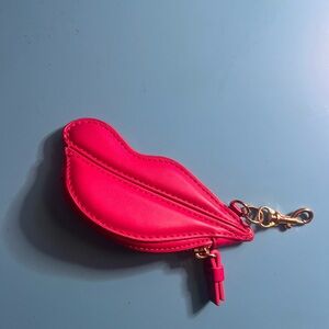 DVF Target collaboration Lip-Shaped Keychain Bag charm